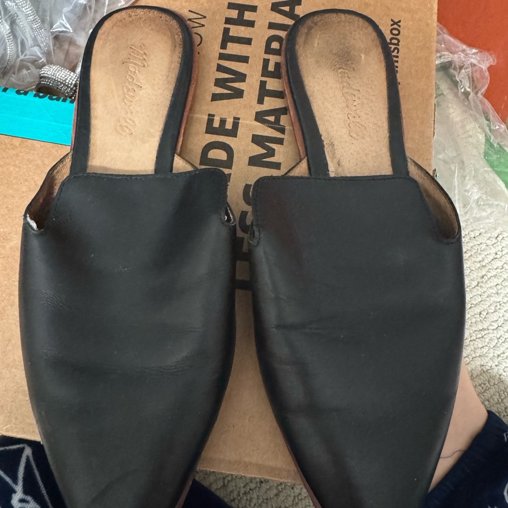 Madewell Black Women's Slip-On mules size 8
